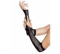 Fishnet Arm Warmers-Black-One Size