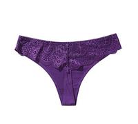 Fishnet Bodysuit Sexy Crotchless Fishnet Lingerie Women Pantie Sexy Lace High Elastic Ice Underpants Underwear Womens Bra and Knicker Sets Suspender Set Lingerie Purple XXL