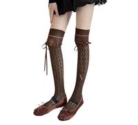 Fishnets Stockings Ballet Laced Up Thigh Highs Stockings Nylon Over The Knee Socks For Women Girls Over The Knee Socks
