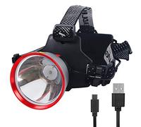 FISHNU Rechargeable Intelligent Headlamp,Lumius-T20 Led Spotlight,Head Flashlight with Aviation Aluminum Alloy Lamp Cup,382 Yards and IP44 Waterproof (11 Watts)