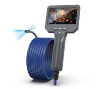 FISHOAKY Dual Lens Borescope inspection cameras with Light,1920P HD Waterproof endoscope inspection camera, 11.5FT cable drain camera for Automotive/Wall,Gadgets for Men
