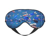 Fishs Hd Eye Mask Sleep Mask for Men & Women Mask for Sleep with Easy Adjustable Strap Night Eye Cover for Travel