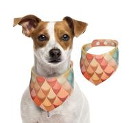 Fishscale Pattern Dog Bandanas-Washable Dog Kerchief for Small to Large Pet Scarf for Girl Or Boy, Pet Accessories