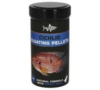 FishScience Cichlid Floating Pellets 125g (250ml) - Natural formula with worms & Insect meal | Cichlid Fish Food