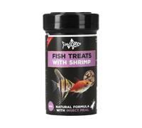 FishScience Fish Treats with Shrimp 50g (100ml) | Fish Food Treat for Tropical and Marine Fish | Complete Tropical Fish Food | Aquarium Fish Food | Bottom Feeder Fish Food