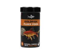 FishScience Goldfish Flakes 50g (250ml) | Fish Food for Ponds and Aquariums | Goldfish Food | 35% Protein Insect Meal - Spirulina, Shrimp & Carrot for Strong Colour