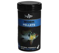 FishScience Tropical Fish Worm Pellets 125g (250ml) | | Fish Food | Aquarium | High Protein 44% - Colour Enhancing, Immune Boosting Complete Nutrition for Mid-Water & Bottom Feeders