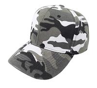 FISHSHOP Baseball Cap Spring Summer Flax Mesh Hat Men's Fashion Thin Cut Breathable Beach Sun Hat, Camouflage black and white, One Size