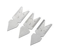 Fishtail Center Gauge Stainless Steel Center Gauge Screw Cutting Thread Measuring Lathe Tool 55°& 60° Industrial Thread Plug Gage Set