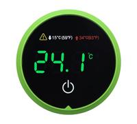 FishTank DigitalThermometer LED Display Aquarium Temperature Sensor with HI/LO Alarm and Touch Screen