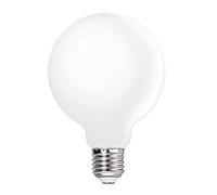 FISIDI Light Bulb, G95 LED Long Filament Large Globe Light Bulb 6W Screw E27 Decorative LED Light Bulb Transparent Glass Lamp Shade Lighting (Color : Cool White)