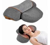 FisioRest Artuvate 3-in-1 Neck Massage Pillow - 3 Modes Vibration Heat Traction Neck Massager with Heat and Vibration for Daily Comfort (Dual Function)