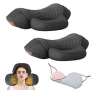 Fisiorest, Callixethera Pillow Massage Neck Hump, Callixethera 3 in 1 Neck Massager, Artuvate Fisiorest Necks Massager with Traction, for Stretcher Massage Relaxer (Black*2)