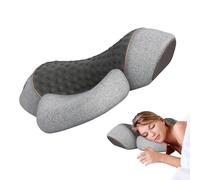 Fisiorest The 3in-1 Neck Massager, Neck and Shoulder Massager, Deep Tissue Kneading with Heat Traction, Ergonomic Design Memorys Foam Stretcher Relaxer Pillows for Painn Relief, Sleep Aid