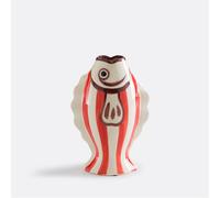 Fiska Ceramic Fish-Shaped Vase 31cm High red orange