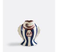 Fiska Ceramic Fish-Shaped Vase Height 24cm blue