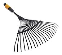 Fiskars 1000644 QuikFit Leaf Rake: 20 Steel Tines 43cm Wide Red Do...