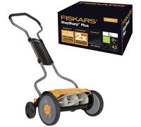 Fiskars 1015649 StaySharp Reel Mower 43cm Noiseless Ergonomic Design