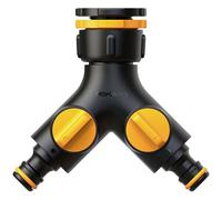 Fiskars 1027061 multi 2-way splitter hose connectors black durable...