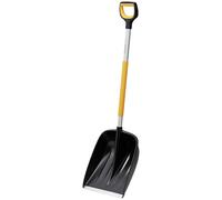 Fiskars Snow Shovel for Small and Large Amounts of Snow, X-Series, Length: 132 cm, Aluminium/Polymer, Black/Orange/Grey, 1057177