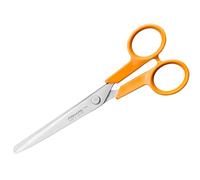 Fiskars Classic Small DIY Universal Scissors, Right-Handed and Left-Handed use, Total Length: 16 cm, Improved Handle ergonomics, Quality Steel/Plastic, Orange, 1075055