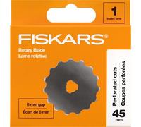 Fiskars 193610-1001 Perforating Rotary Replacement Blade, 45 mm (6 Pack)
