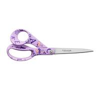 Fiskars 21cm Moomin Right-Handed Scissors - General Purpose Craft Shears for Precision Cutting, Officially Licensed, Ideal for Paper, Fabric, and More - Purple ABC
