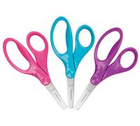 Fiskars 5 Inch Blunt Kids Scissors 3 Pack, Warm