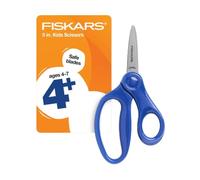 Fiskars 5" Pointed-Tip Scissors for Kids Ages 4-7 - Scissors for School or Crafting - Back to School Supplies - Blue
