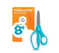 Fiskars 6" Big Kids Scissors, for Ages 8+, for School or Crafting, Turquoise