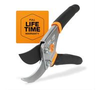 FISKARS 91095935 Bypass Pruner 731645 | Self-Cleaning Sap Groove Prevents Sticking, Non-Slip Grip for Cutting Stems & Branches, Steel Blades w/ Low-Friction Coating