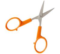 Fiskars 98087097J Curved Craft Scissors, 4 Inch, Steel and Orange