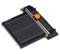 Fiskars A4 Recycled Titanium Ø45mm Rotary Paper Trimmer 30 cm, Black/Orange, 1004640
