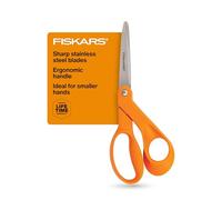 Fiskars Art Craft, Stainless Steel, Orange, 7 Inch | Fabric & Paper Crafting Scissors for Small Hands, Compact Ergonomic Design, Precision-Ground Stainless Steel Blades