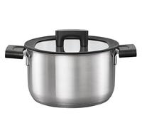 Fiskars Casserole with Lid, Ø 20 cm, Capacity: 3.5 litres, Suitable for all hobs, Stainless steel/plastic, Hard Face, 1052240