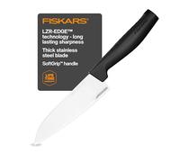 Fiskars chef's knife, Hard Edge, Elegant design, Overall length: 25.1 cm, Stainless steel/plastic, 1051749