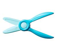 Fiskars Children's Scissors, From 2 Years, For Learning to Cut | Length: 13 cm, Plastic Blades and Handles, Teal, Starter, 1064066
