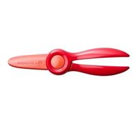 Fiskars Children's Scissors, From 2 Years, For Learning to Cut | Length: 13 cm, Plastic Blades and Handles, Red, Starter, 1064065