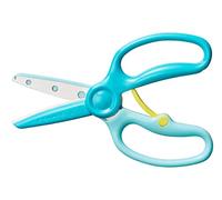 Fiskars Children's Scissors, From 3 Years, For Learning to Cut | Length: 13 cm, Plastic-Coated Metal Blades/Plastic Handles, Teal, Training, 1064068