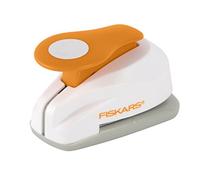 Fiskars Circle Punch, Cardstock, White,Orange, S | Creates Clean Punched-Out Designs for Card Making, Perfect for Paper Craft Windows & Embellishments, Manual Lever Operation