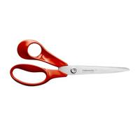 Fiskars Classic Universal Craft and Fabric Scissors, Left-Handed use, Total Length: 21 cm, Improved Torx Screw and More Ergonomic Handle, Quality Steel/Plastic, Red, 1075036