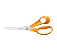 Fiskars Classic Universal Craft and Fabric Scissors, Right-Handed, Total Length: 21 cm, Improved Torx Screw and More Ergonomic Handle, Quality Steel/Plastic, Orange, 1075032
