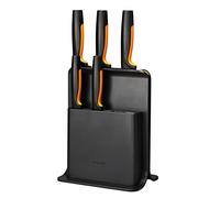 Fiskars - Functional Form Knife Block + 5 Knives - Black