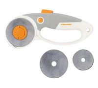Fiskars Titanium Rotary Cutter DuoLoop (45mm, 60mm), Orange, White, Black, Standard Size