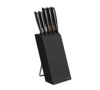 Fiskars Edge knife block with 5 knives black