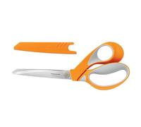 Fiskars Fabric Scissors RazorEdge Softgrip 23 cm, Stainless Steel Blade/Plastic Handles, Orange, 1014578