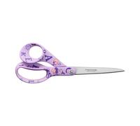 Fiskars 21cm Moomin Right-Handed Scissors - General Purpose Craft Shears for Precision Cutting, Officially Licensed, Ideal for Paper, Fabric, and More - Purple ABC