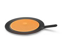 Fiskars Frying Guard, Ø 30 cm, Plastic/Silicone, Functional Form, Black/Orange, 1027305