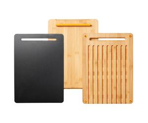Fiskars Functional Form cutting board 3 pieces bamboo-plastic