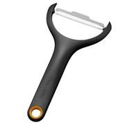 Fiskars Functional Form Julienne Peeler, Y Peeler for Fine Vegetable Strips, Swivel Blade, Stainless Steel Blade/Plastic Handle, Black/Orange, 1079909